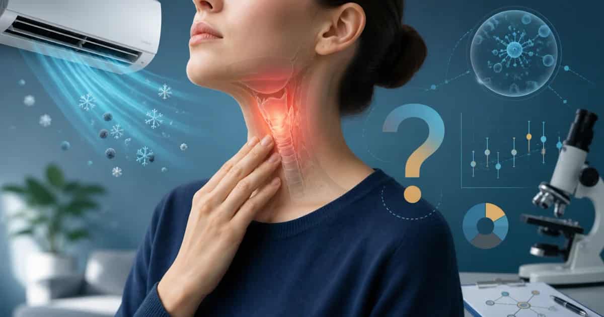 Klima sonrası boğaz yanması: kuruluk mu, enfeksiyon mu?
