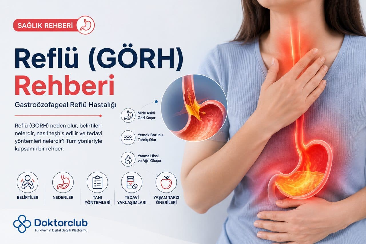 Reflü (GÖRH) Rehberi: Belirtiler, Nedenler, Beslenme ve Tedavi