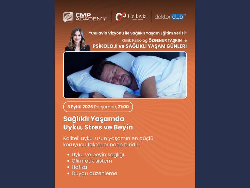 Sağlıklı Yaşamda Uyku, Stres ve Beyin kapak görseli