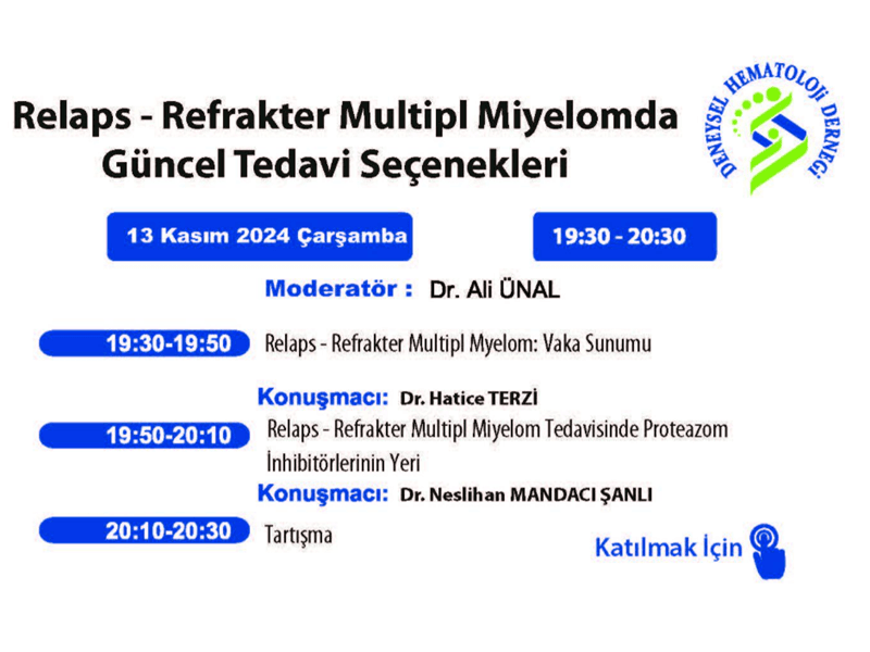 Relaps - Refrakter Multipl Miyelomda Güncel Tedavi Seçenekleri kapak görseli