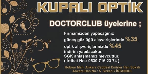 Kupalı Optik'ten Doktorclub Üyelerine Özel İndirimler