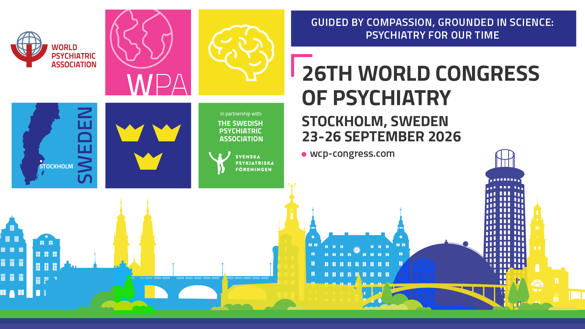 26th World Congress of Psychiatry (WCP 2026) — Kongre afişi