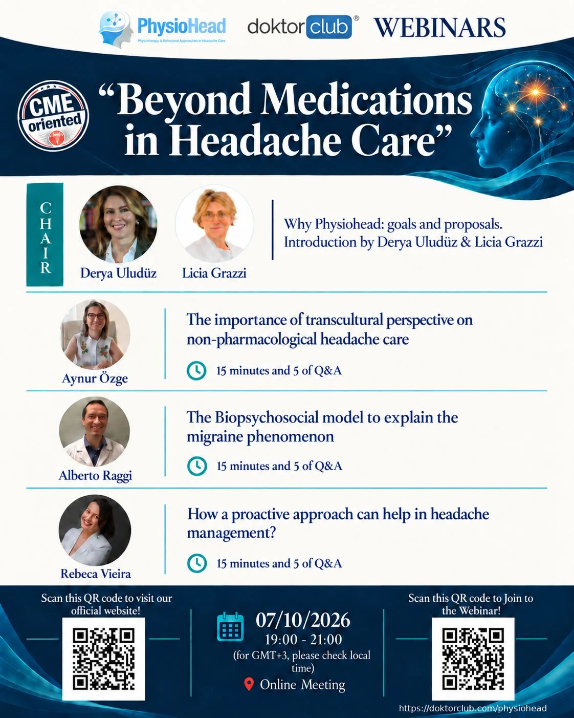Beyond Medications in Headache Care — Webinar afişi