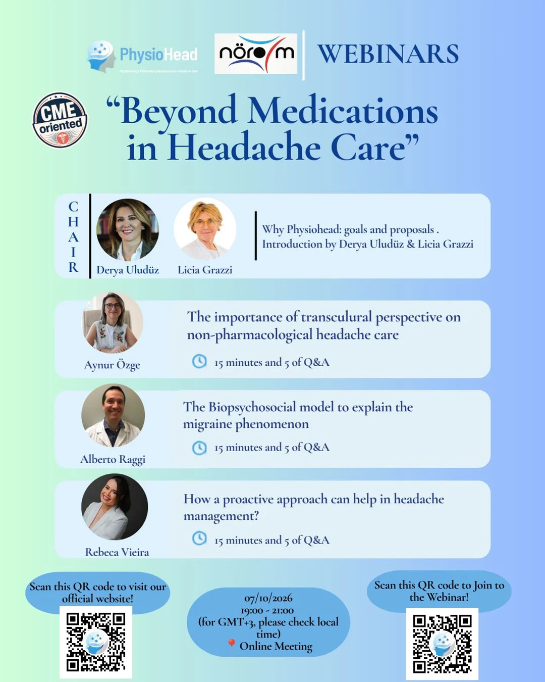 Beyond Medications in Headache Care — Webinar poster